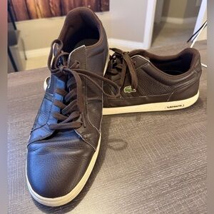 Lacoste Men's Dark Brown Sneakers